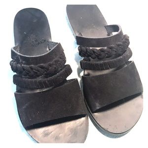 Ancient Greek Sandals in black